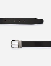 Brushed calfskin belt