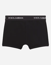 Boxer two-pack with branded elastic