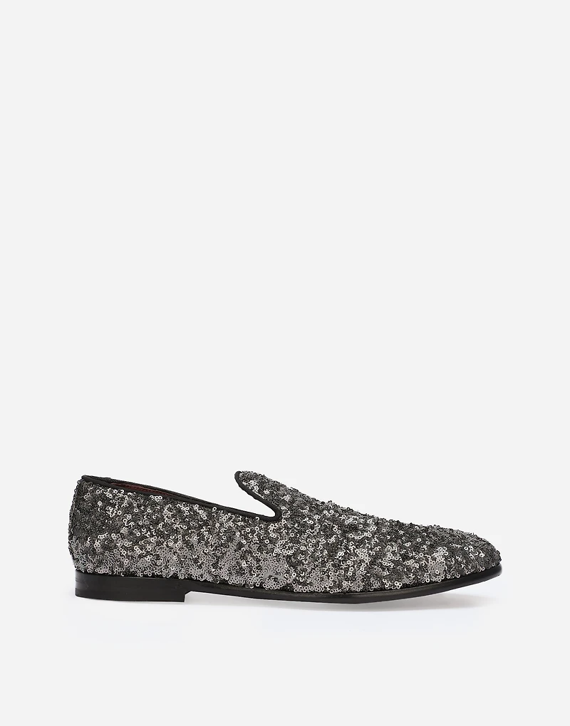Sequined slippers