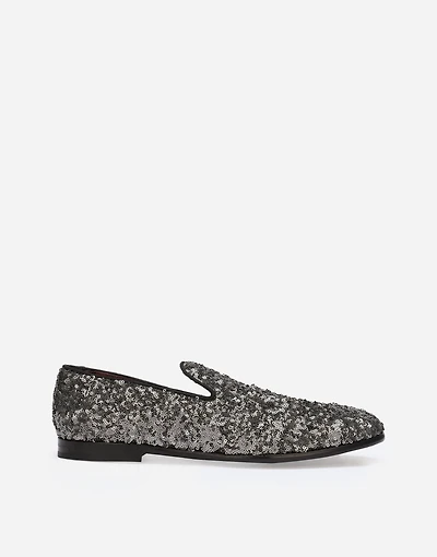 Sequined slippers