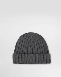 Cashmere flat rib hat