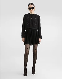 Pleated chiffon skirt