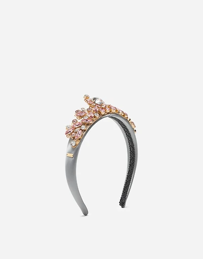Headband with all over jewellery application