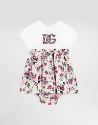 FlowerJerseydress with DG logo embroidery