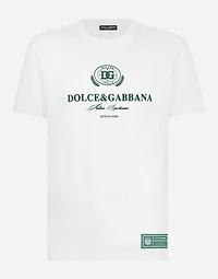 Cotton T-shirt with logo print
