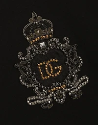 Cotton T-shirt with heraldic DG patch