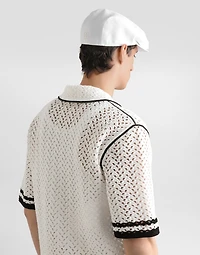 Camicia crochet effetto uncinetto