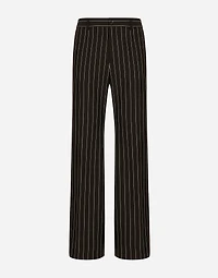 Tailored pinstripe wool pants
