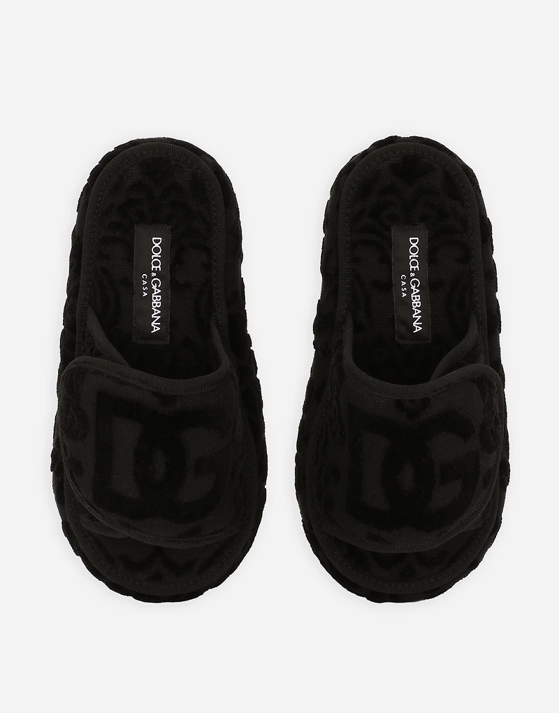 Terry Cotton Plateau Slippers