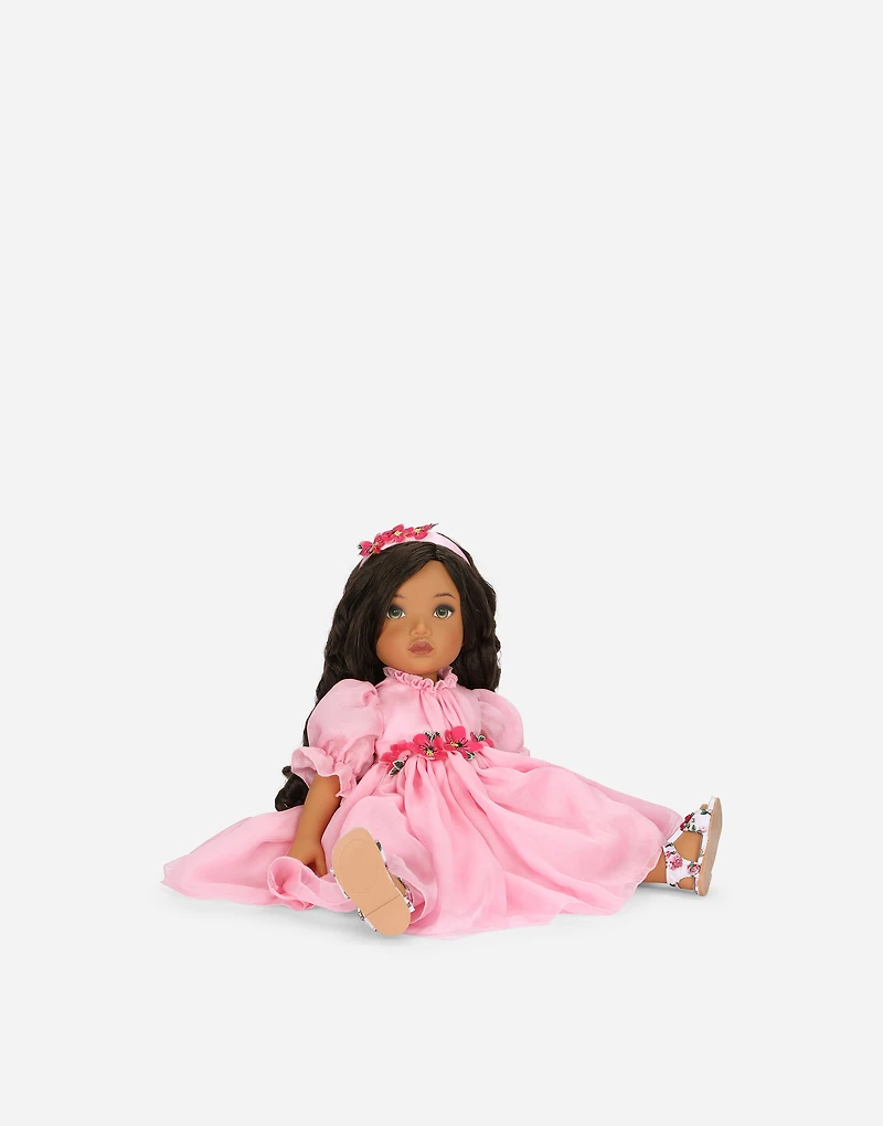 Doll with chiffon dress 