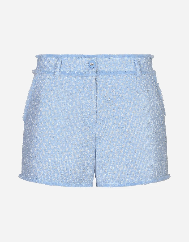 Raschel tweed shorts