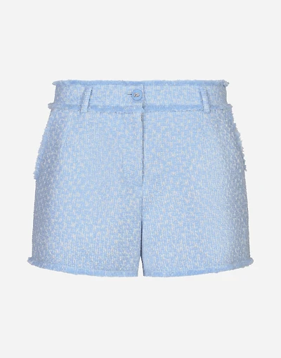 Raschel tweed shorts