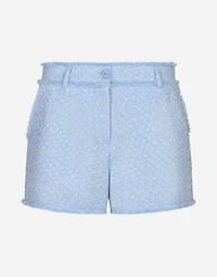 Raschel tweed shorts