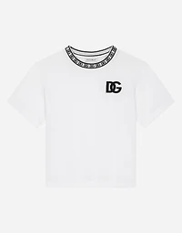 Jersey T-shirt with DG logo embroidery