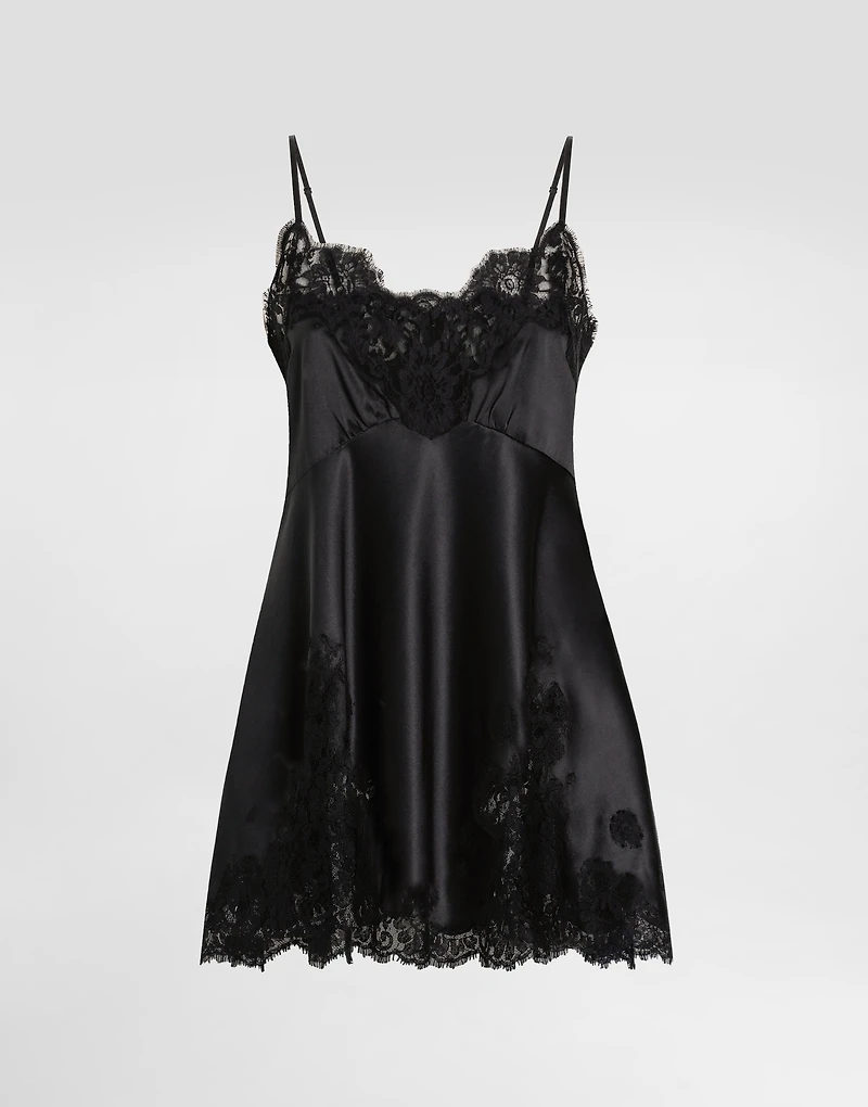 Stretch satin dress
