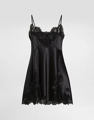 Stretch satin dress