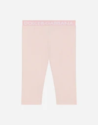 Jersey leggings with elasticated band