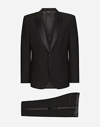 Single-breasted wool Martini-fit tuxedo suit