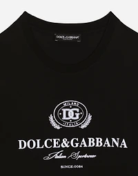 Cotton T-shirt with Dolce&Gabbana logo print