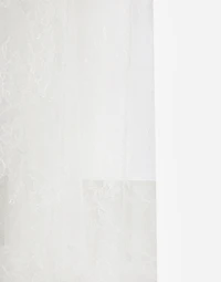 Long lace dress with corset detailing