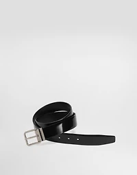 Brushed calfskin belt