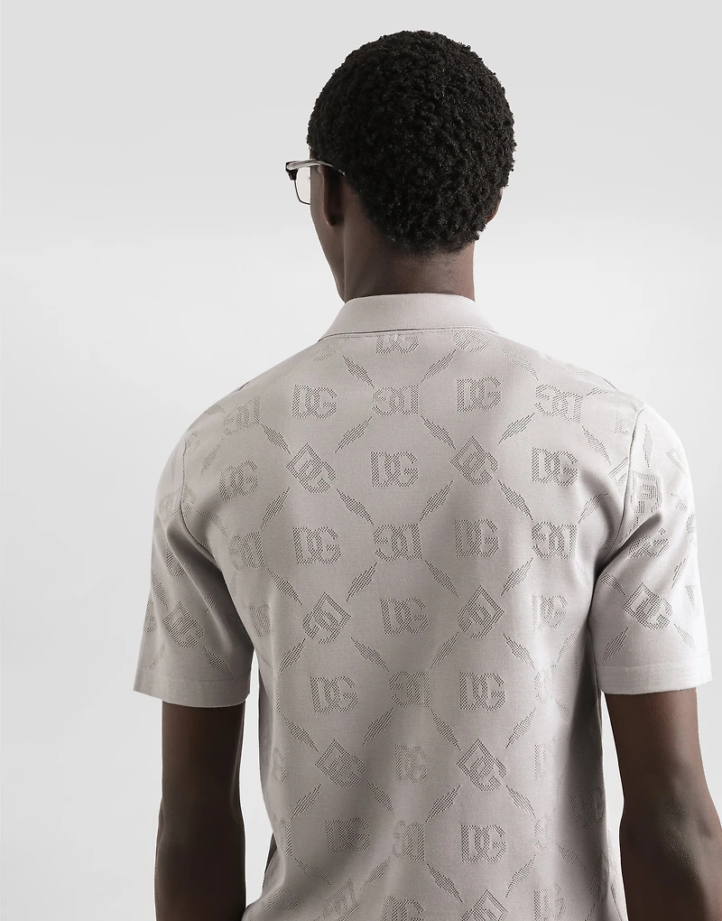 Silk shirt with DG openwork