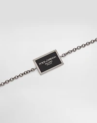 Metal bracelet with logo