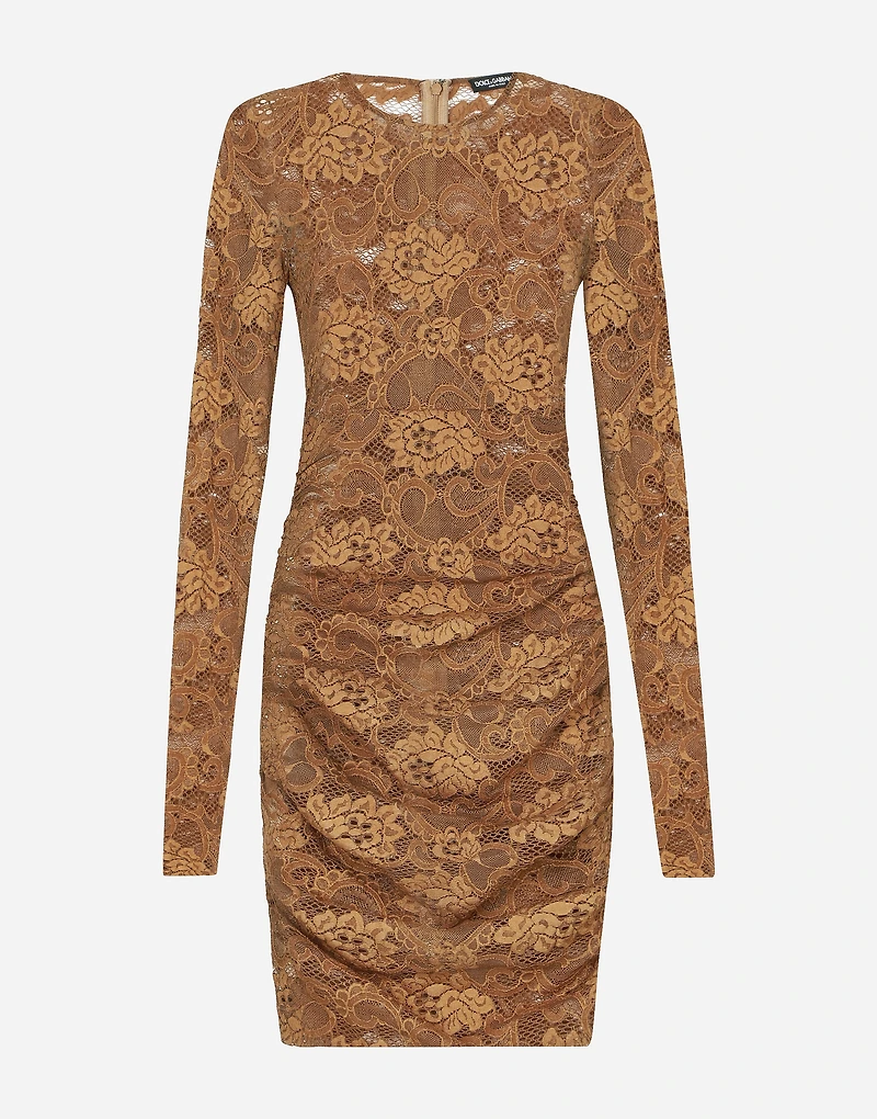 Short floral lace dress