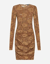 Short floral lace dress