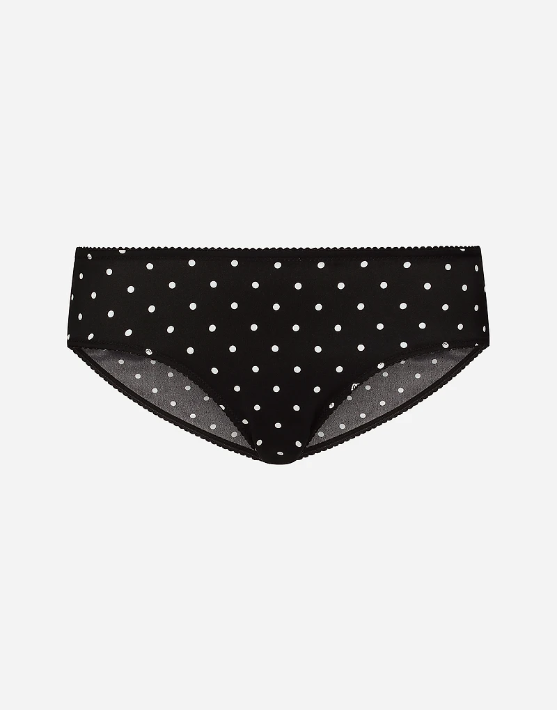 Polka-dot silk panties