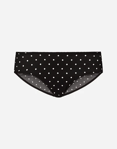 Polka-dot silk panties