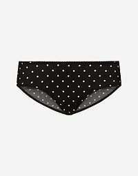 Polka-dot silk panties