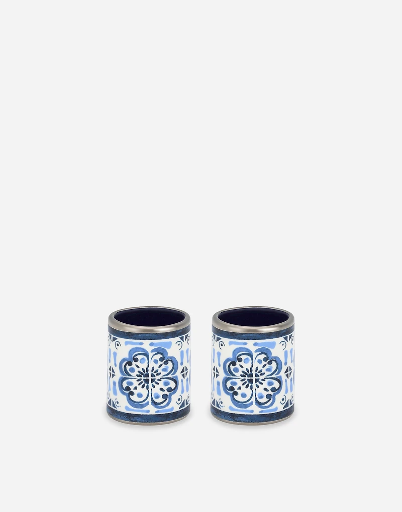 Set 2 Large Porcelain Napkin Rings