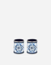 Set 2 Large Porcelain Napkin Rings