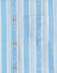 Fabric shirt with striped print