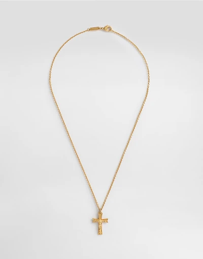 Metal necklace with logo