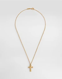 Metal necklace with logo