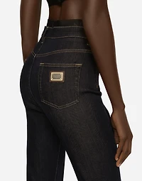 Deep blue stretch denim Grace jeans