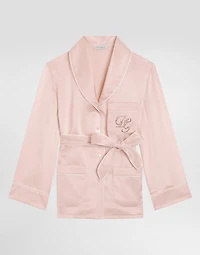 Silk satin vanity shirt
