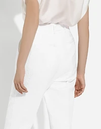Brocade cigarette pants