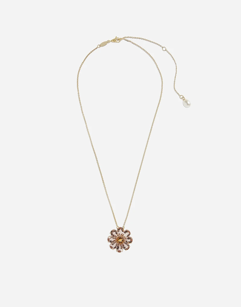 Spring Pendant 18-carat yellow and red gold and morganites