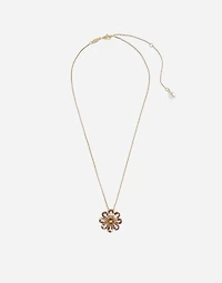 Spring Pendant 18-carat yellow and red gold and morganites