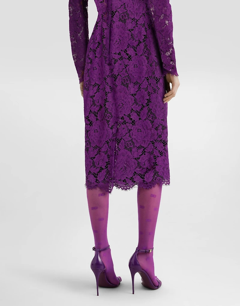 Cordonetto lace sheath dress