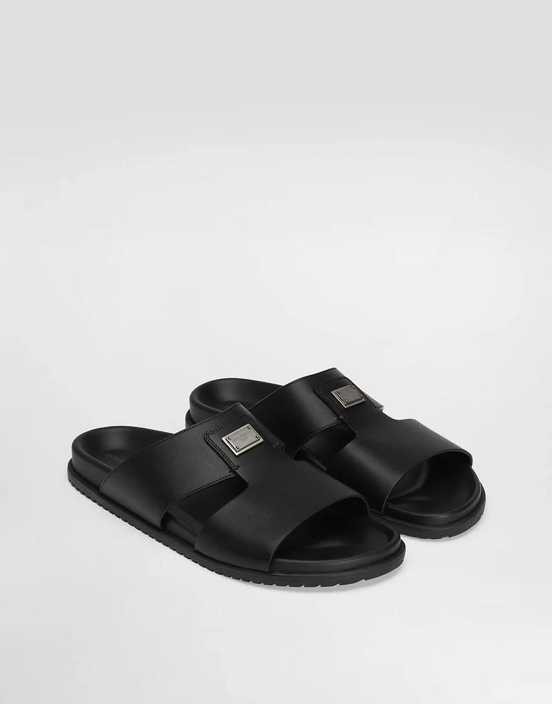 Calfskin sandal