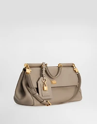 My Sicily handbag in plongé calfskin