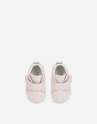 Printed nappa leather mid-top sneakers