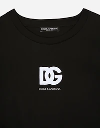 Short-sleeved T-shirt with DG logo patch