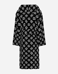 Bath Robe Cotton Terry Jacquard