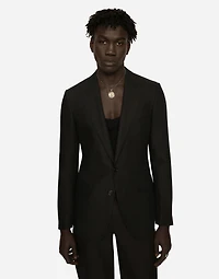 Single-breasted linen Taormina jacket