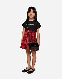 Patent leather ballet flats with DG-logo strap